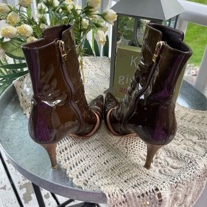 Louis Vuitton patent leather boots